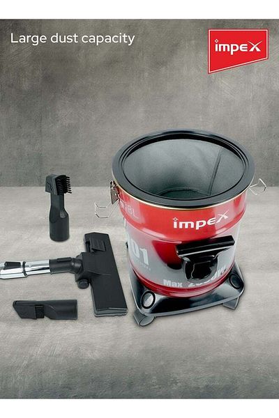 İMPEX Dry Vacuum Cleaner, Large 18 Liter Dust Capacity,  Powerful Motor 18 L 2000 W VC 4701 Multicolour
