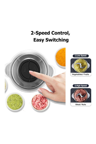 Generic Electric Meat Grinder 2.0 L 200 W NC-H1249 Silver