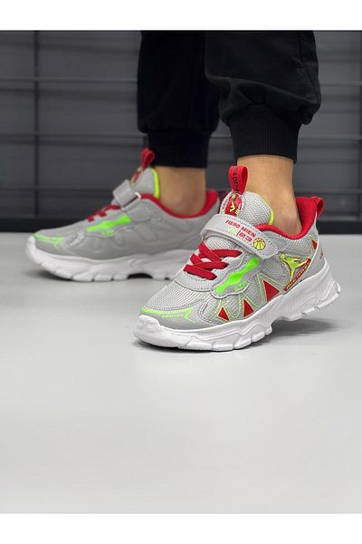 homiro Pantofi sport pentru copii unisex - cu bandă și talpă Faylon, culoare gheață