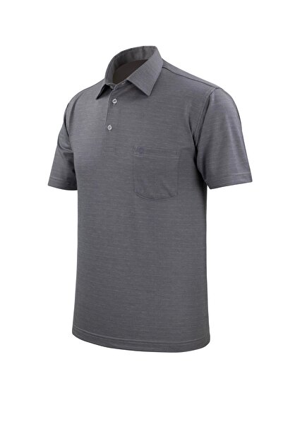 Çizgi Triko Ανδρικό πουκάμισο με γιακά με κουμπιά με τσέπη Classic Fit - 5100