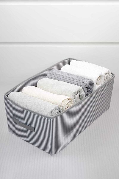 Textile sweet In-Cabinet Shelf Organizer Cardboard Foldable Clothing Storage Box 47X28X20