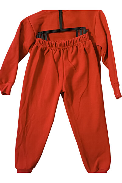 MODA Yeni Yıl Temalı Paw Patrol Baskılı Kırmızı Alt Üst Takım Unisex