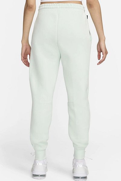 Nike Αθλητικά ρούχα Tech Fleece Standard Fit Mid Rise Jogger Γυναικείο Φούτερ Ανοιχτό πράσινο