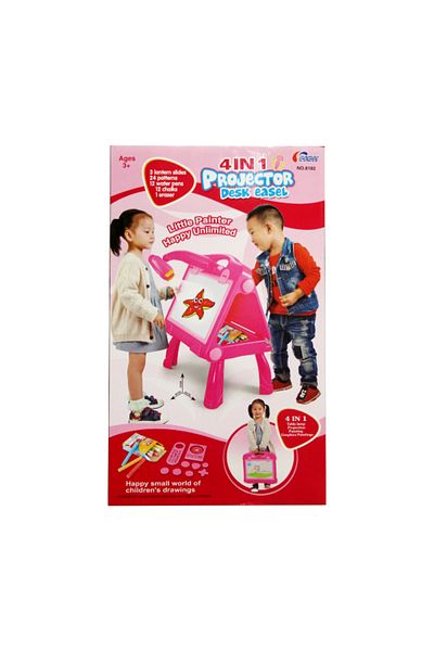 None Projector and Drawing Board 4 in 1 23-1452743 Pink