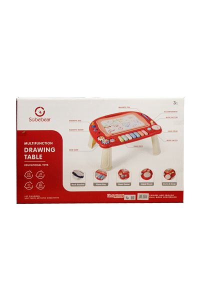 None Drawing Board Educational Multifuction W/Piano Red 23-2061057R
