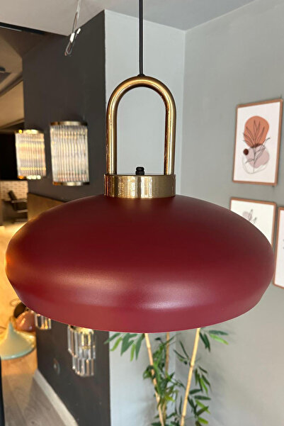 Bamyum Estrela Vişne Çürüğü Tekli Avize Eskitme Kilit Başlık İç Mekan Aydınlatma Dekoratif Mutfak Hol Cafe