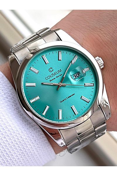 Coliseum Steel Band Calendar Dial Boxed Series Men's Wrist Watch Ft.Cls.E006