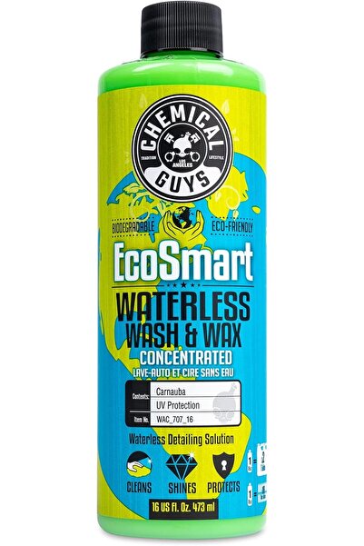 CHEMICAL GUYS غسيل السيارات والشمع المركز الخالي من الماء من EcoSmart بسعة 16 أونصة.