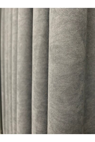 Perde Pendik حامل ذو أجنحة واحدة باللونين الأصفر/البيج - 1/3 ستارة ضيقة