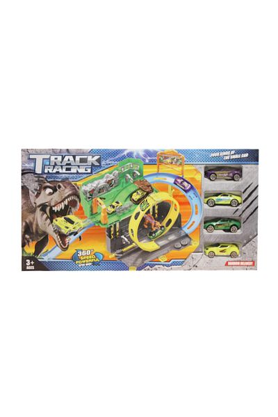 None Dinosaur Track Racing Railcar Set