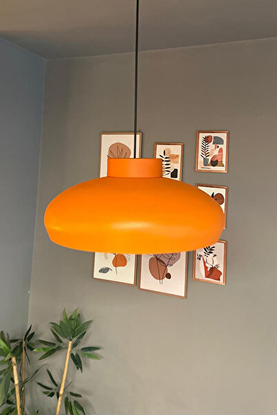 Bamyum Estrela Turuncu Tekli Avize Plafonyer Rozans Başlık Iç Mekan Aydınlatma Dekoratif Mutfak Cafe Salon