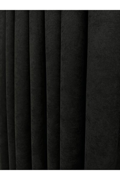 Perde Pendik حامل ذو أجنحة واحدة باللونين الأصفر/البيج - 1/3 ستارة ضيقة