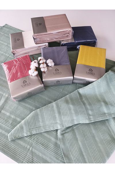 sarra Cream Color Double Honeycomb Pique