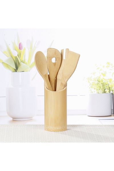 Viwares Bambus Küchenhelfer-Set 5-teilig