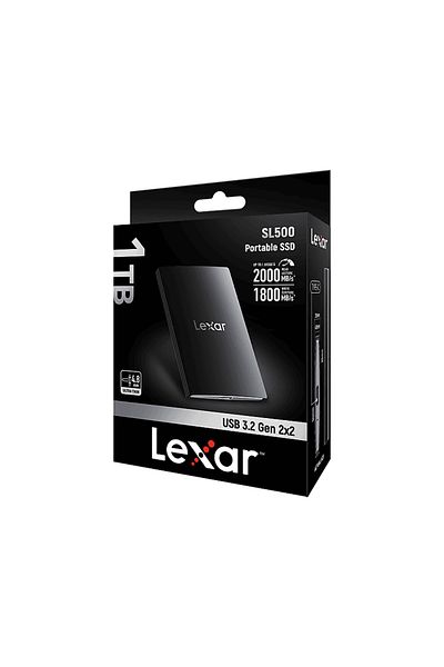 Lexar External 1 Tb USB 3.2 2000Mb/S Read 1800Mb/S Write Portable Ssd Black