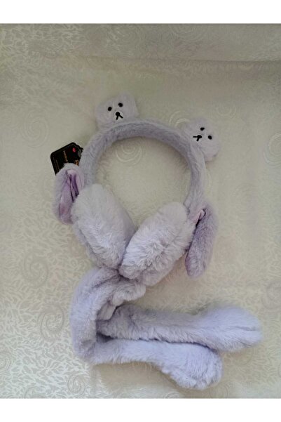 Fua Shop Children's Plush Bear Movable Sound Headset