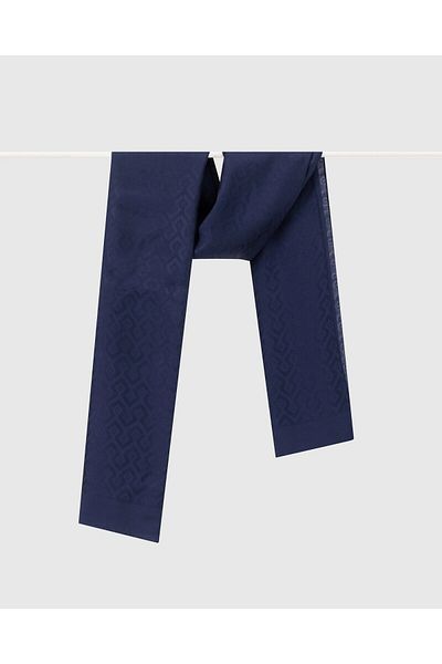 SCL Γυναικείο σάλι Navy Blue με σχέδιο 10002401911005