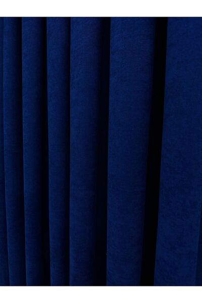 Perde Pendik حامل ذو أجنحة واحدة باللونين الأصفر/البيج - 1/3 ستارة ضيقة