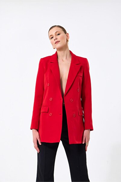 Fovere Blazer pentru femei cu șase nasturi