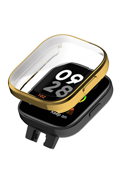 System Com Redmi Watch 3 360 Degree Protective Case and Screen Protector Sys Watch Gard 30 - Gold
