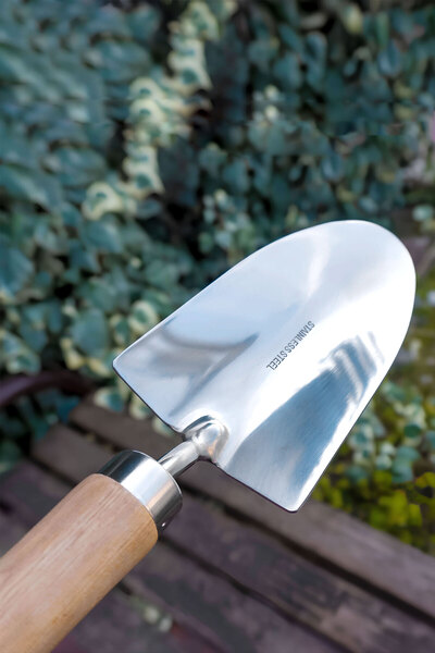 Badem10 Kürek Bahçe Küreği Bahçıvan Saksı Çiçek Bitki Mini El Küreği Fide Toprak Hobi Geniş Kürek 32 cm