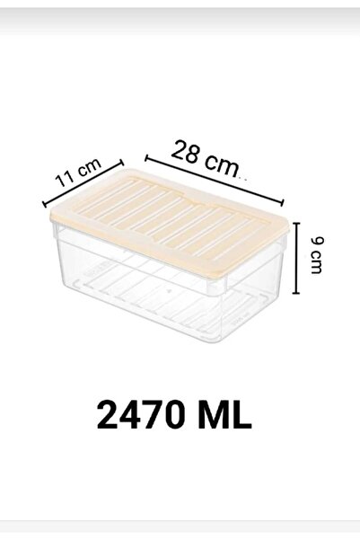 VZN Deep Lid Refrigerator Ice Cooler Organizer Storage Container Microwave Container