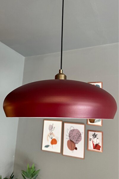 Bamyum Estrela Vişne Çürüğü Tekli Avize Eskitme Yarım Lale Başlık İç Mekan Ay...