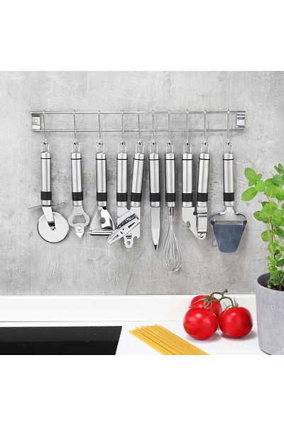 Viwares Küchenhelfer- Set, 9 tlg. aus Edelstahl