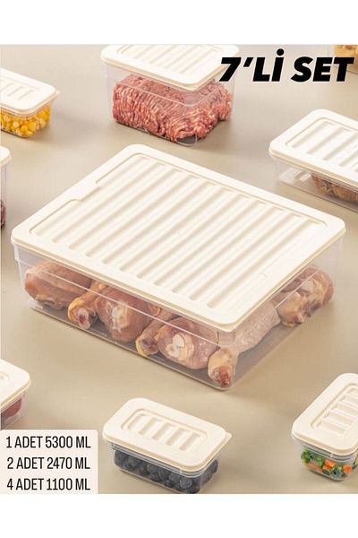 VZN Deep Lid Refrigerator Ice Cooler Organizer Storage Container Microwave Container