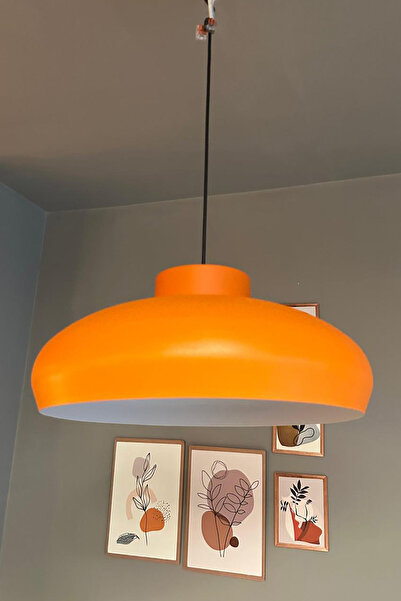 Bamyum Estrela Turuncu Tekli Avize Plafonyer Rozans Başlık Iç Mekan Aydınlatma Dekoratif Mutfak Cafe Salon