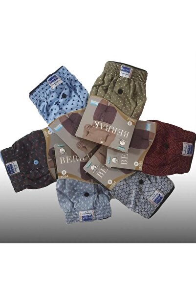 Berrak , 5'li Paket  Erkek Penye Havlu Bel Boxer Short
