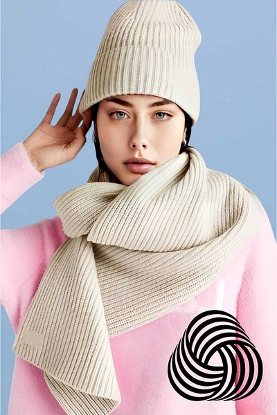 Uniquetrenders Set de berete din lână mohair pentru femei