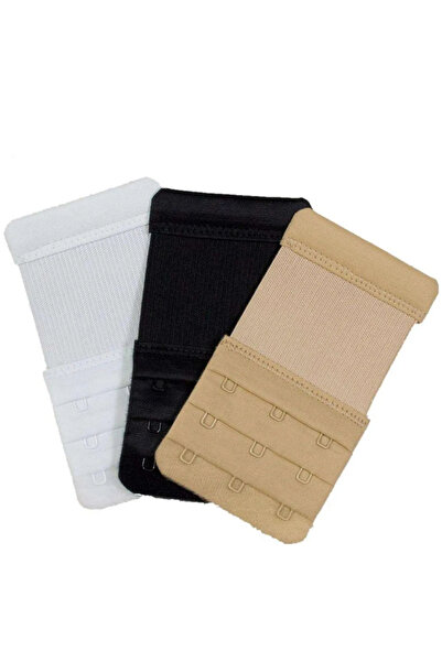 sipariskusu 3 ADET  Lastikli Sütyen Uzatma Kopçası Agraf/geniş 3 Kancalı Ek A...