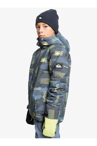 Quiksilver معطف تزلج/لوح تزلج مطبوع من Mission لعمر 4-16 سنة-mont-eqbtj03199