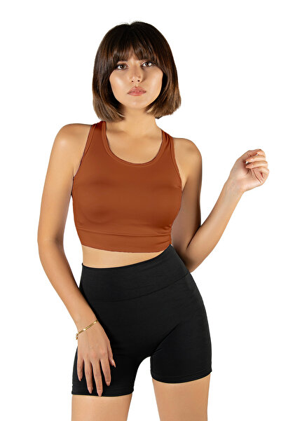 ADEGO Tile Back Detail Fitted/Fitted Square Neck Sports Blouse