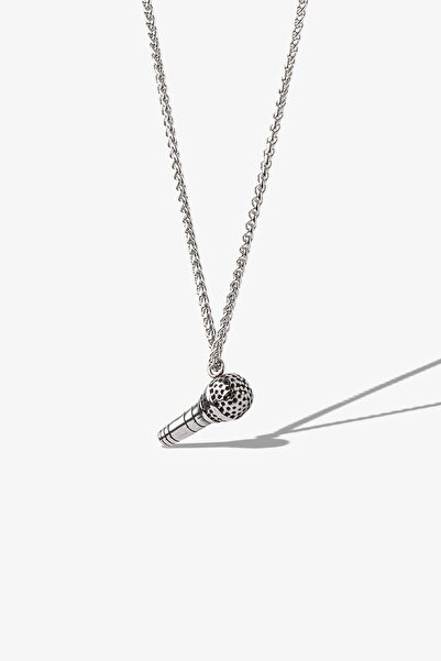 Herşey Nota الفولاذ المقاوم للصدأ جودة 316L ميكروفون منفرد هدية قلادة