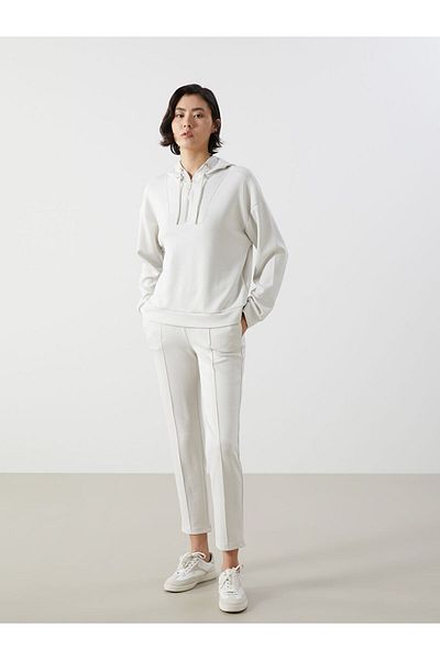 LC Waikiki Lcw Vision Beige Loose Fit Women's Hoodie