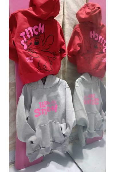 Nefy Girl's Kangaroo Pocket Fleece Swetsi̇hi̇rt Double