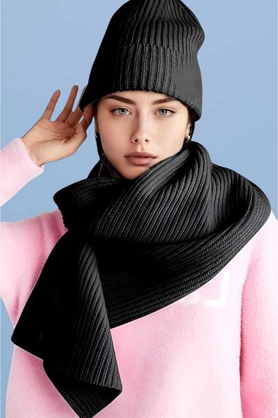 Uniquetrenders Set de berete din lână mohair pentru femei