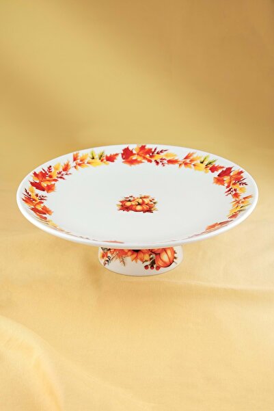 Bursa Porselen Dekor Fall'24 porselen ayaklı sunum tabağı