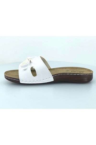Kids Club Shoes Γυναικείες Ορθοπεδικές Παντόφλες Λευκές Aryan 11-367