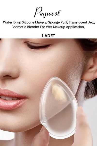 PEYWEST 1Pc Transparent Clear Puff Makeup Tool - Dispenser Accessory