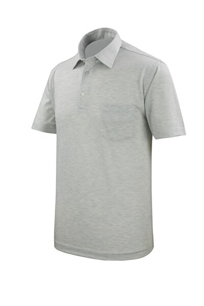 Çizgi Triko Ανδρικό πουκάμισο γιακά βαμβακερό μπλουζάκι με τσέπες με κουμπιά Classic Fit - 5101