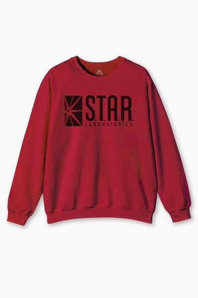 so cool Червоний світшот Star Lab Team S.T.A.R. Laboratories з принтом