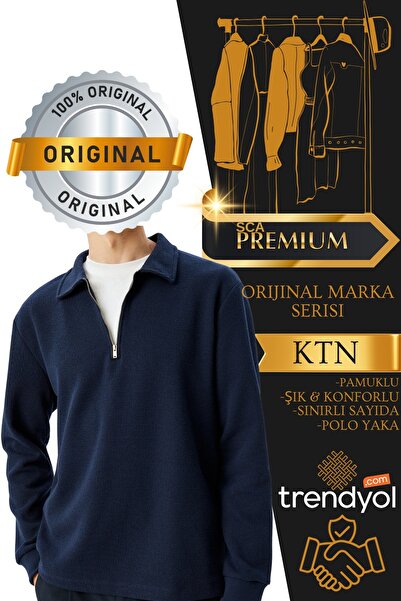 SCA Marca originală cu jumătate de fermoar basic cu mânecă lungă cu guler polo Swea tricou