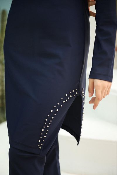 ns tasa Navy Blue Stone Design Test Swimsuit Suit