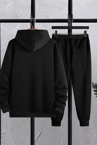 CAST COLLECTİON Unisex Black Jacket and Sweatpants