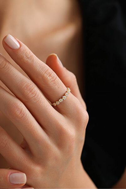 Gianfranco 14 Ayar Altın Taşlı Marius Yüzük