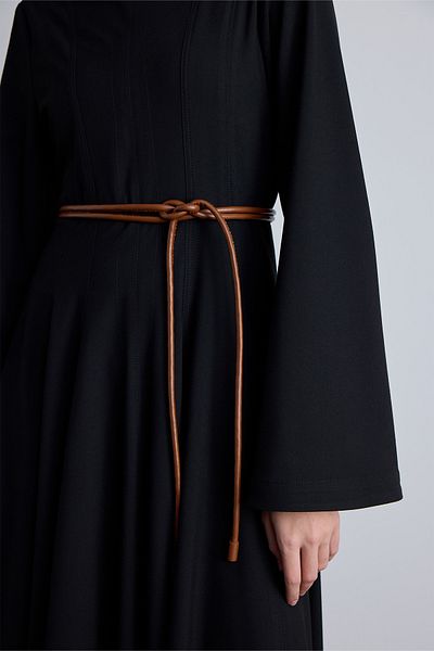 Manuka Cameleon Leather Belt with Cord - Tie
