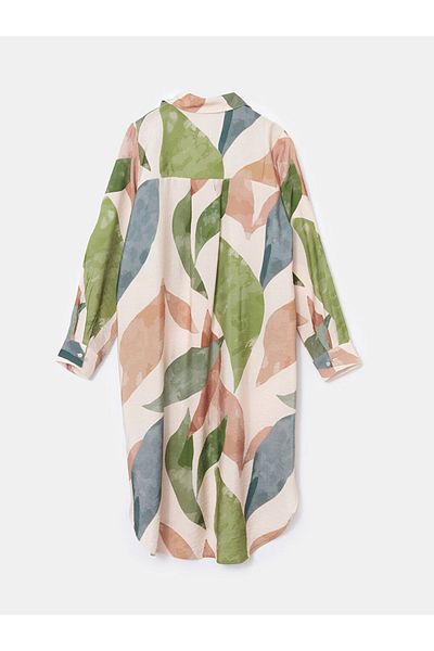 LC Waikiki Lcwaikiki Classic Khaki Patterned Women's Shirt Tunic